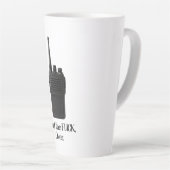 Was Fu*k über das lustige Walkie Talkie Icon Milchtasse (Rechte Ecke)