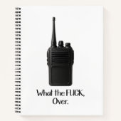Was Fu*k über das lustige Walkie Talkie Icon Notizblock (Vorderseite)