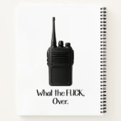 Was Fu*k über das lustige Walkie Talkie Icon Notizblock (Rückseite)