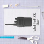 Was Fu*k über das lustige Walkie Talkie Icon Seidenpapier (Handwerk)