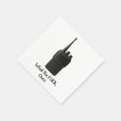 Was Fu*k über das lustige Walkie Talkie Icon Serviette (Ecke)