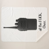 Was Fu*k über das lustige Walkie Talkie Icon Sherpadecke (Vorderseite (Horizontal))