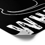 Was_ - Funny Cat mit Knife Grafik Design Poster (Ecke)