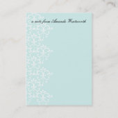 Was für ein außergewöhnlicher Hut! Visitenkarte (Rückseite)