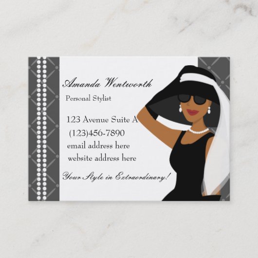 Was für ein außergewöhnlicher Hut! Visitenkarte (Vorderseite)