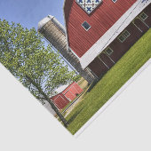 Was für ein Bild perfekt Red Barn und Snappy Quilt Seidenpapier (Ausschnitt)