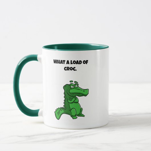 Was für ein Cartoon des Croc Funny Alligator Tasse (Links)