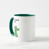 Was für ein Cartoon des Croc Funny Alligator Tasse (Vorderseite Links)