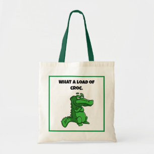 Was für ein Cartoon des Croc Funny Alligator Tragetasche