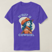 Was für ein Cowgirl Retro Coquette T-Shirt (Design vorne)