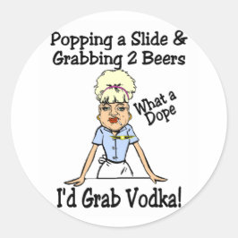 Was für ein Dope Runder Aufkleber