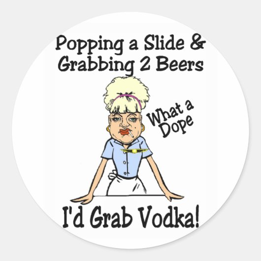 Was für ein Dope Runder Aufkleber (Vorderseite)