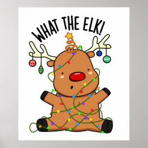 Was für ein Elch-Funny-Tier? Poster