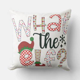 Was für ein Elfskissen - Funny Holiday Kissen