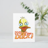 Was für ein Ente! Postkarte (Stehend Vorderseite)