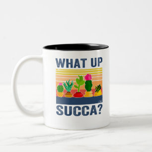 Was für ein Erfolg? Funny Succulent Cactus Zweifarbige Tasse