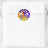 Was für ein farbenfroher World Sticker (Circle) (Tasche)