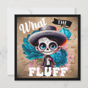 Was für ein Fluff Sugar Skull Feiertagskarte