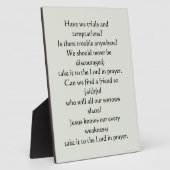 Was für ein Freund wir haben in Jesus Plaque Fotoplatte (Seite)