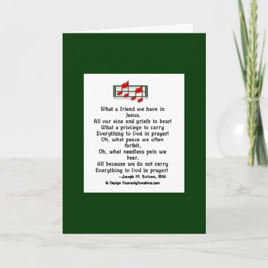 Was für ein Freund wir in Jesus haben Karte (Vorderseite)