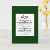 Was für ein Freund wir in Jesus haben Karte (Gelbe Blume)