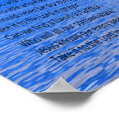 "Was für ein Freund wir in Jesus haben" Texte Poster (Ecke)