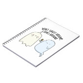 Was für ein Geist um Halloween kommt Notizblock (Linke Seite)