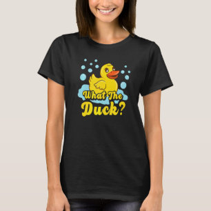 Was für ein gelber Duckkautschuk-Ducky-Quack T-Shirt
