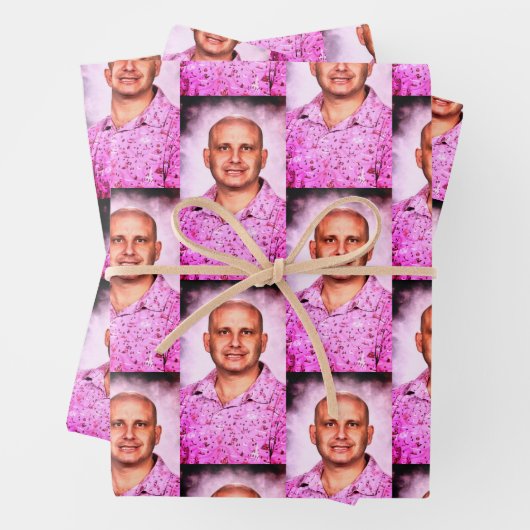 Was für ein Geschenk! Packpapier Blätter Set (Beispiel)