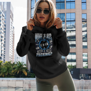 Was für ein Glas verpackst du - Funny Camera Lens Hoodie