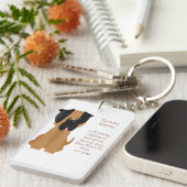 Was für ein großes Ding ist Fun Dog Zitat Schlüsselanhänger (Vorderseite rechts)