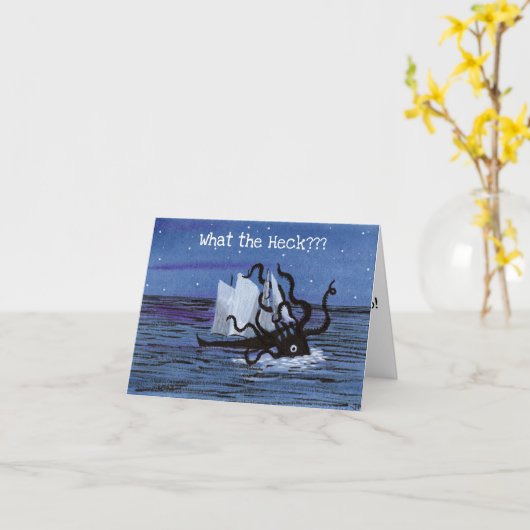 Was für ein Heck Karte (Gelbe Blume)