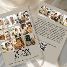 Was für ein Jahr 12 Foto Text QR Code Personalisie