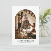 Was für ein Jahr 12 Fotos Weihnachten Minimalistis (Stehend Vorderseite)