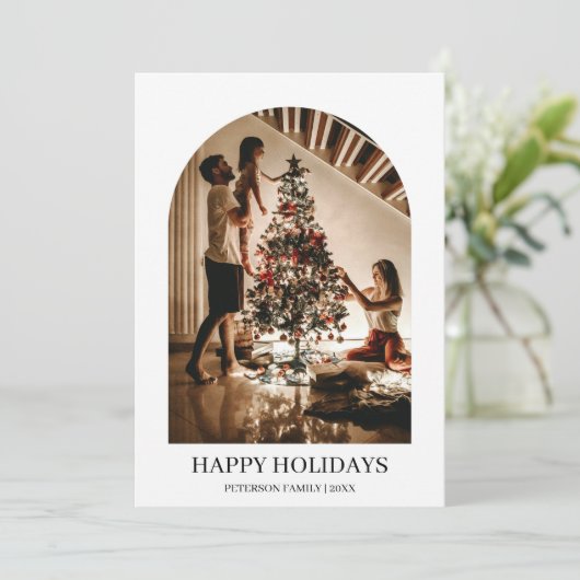 Was für ein Jahr 12 Fotos Weihnachten Minimalistis (Stehend Vorderseite)