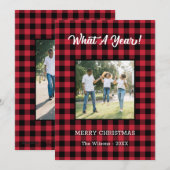 Was für ein Jahr 2 Foto Weihnachten Red Buffalo Ka (Vorne/Hinten)