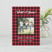 Was für ein Jahr 2 Foto Weihnachten Red Buffalo Ka (Stehend Vorderseite)
