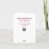 Was für ein Jahr diese Woche war Karte (Rückseite)