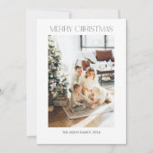 Was für ein Jahr Foto in der Familie sammelt Weihn Einladung (Vorderseite)