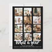 Was für ein Jahr Foto Weihnachten Personalisiert (Vorderseite)