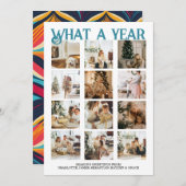 Was für ein Jahr Foto Weihnachten Personalisiert (Vorne/Hinten)