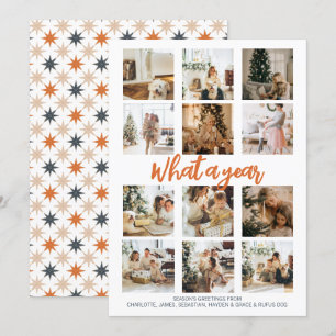 Was für ein Jahr Foto Weihnachten Personalisiert