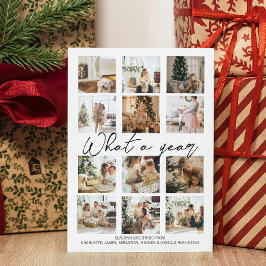 Was für ein Jahr Foto Weihnachten Personalisiert