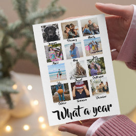 Was für ein Jahr Foto Weihnachten Personalisiert
