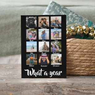 Was für ein Jahr Foto Weihnachten Personalisiert