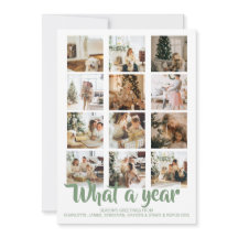 Was für ein Jahr Foto Weihnachten Personalisiert