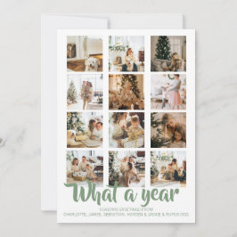 Was für ein Jahr Foto Weihnachten Personalisiert