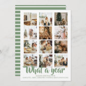 Was für ein Jahr Foto Weihnachten Personalisiert (Vorne/Hinten)