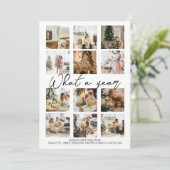 Was für ein Jahr Foto Weihnachten Personalisiert (Stehend Vorderseite)