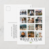 Was für ein Jahr Fotos Urlaub Postkarte (Vorne/Hinten)